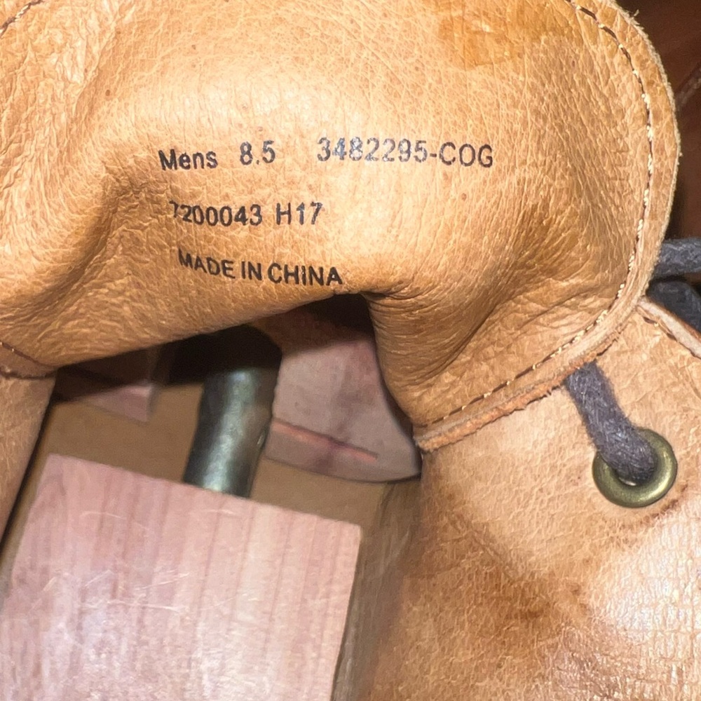 Men's Frye 8.5 Brown Leather Boots - Picture 3 of 8